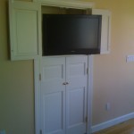 Converted Pantry TV can also be extended out on articulating arm